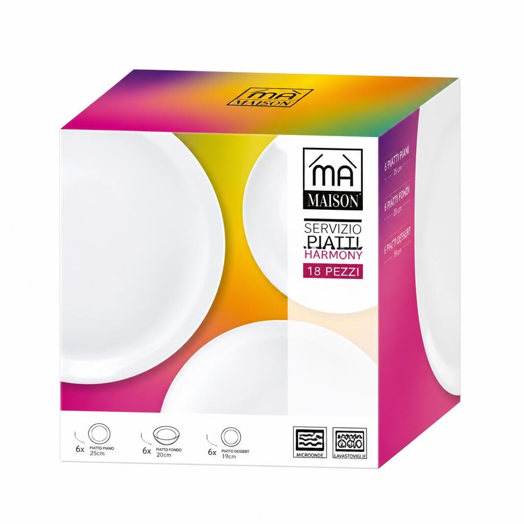 Servizio piatti Harmony 18 pezzi Ma Maison in offerta da Maury's