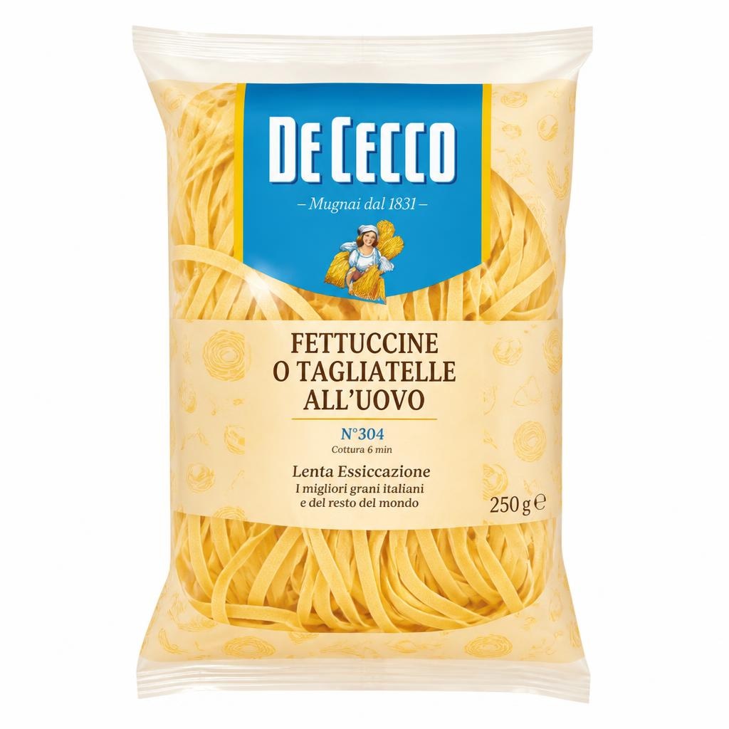 Fettuccine o Tagliatelle all'uovo De Cecco 250 g in offerta da Panorama