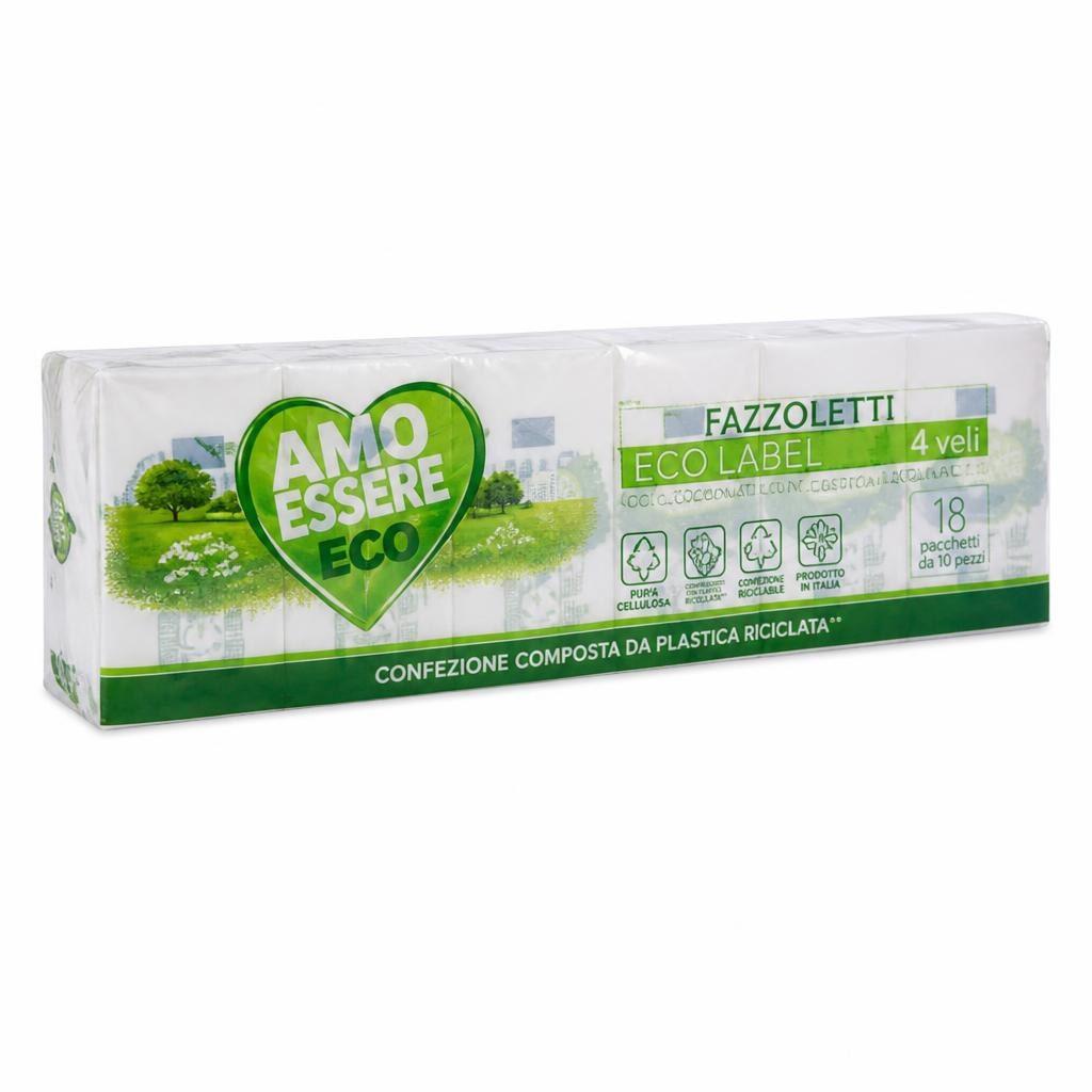 Fazzoletti Ecolabel 18 pacchetti, 10 pz in offerta da Eurospin