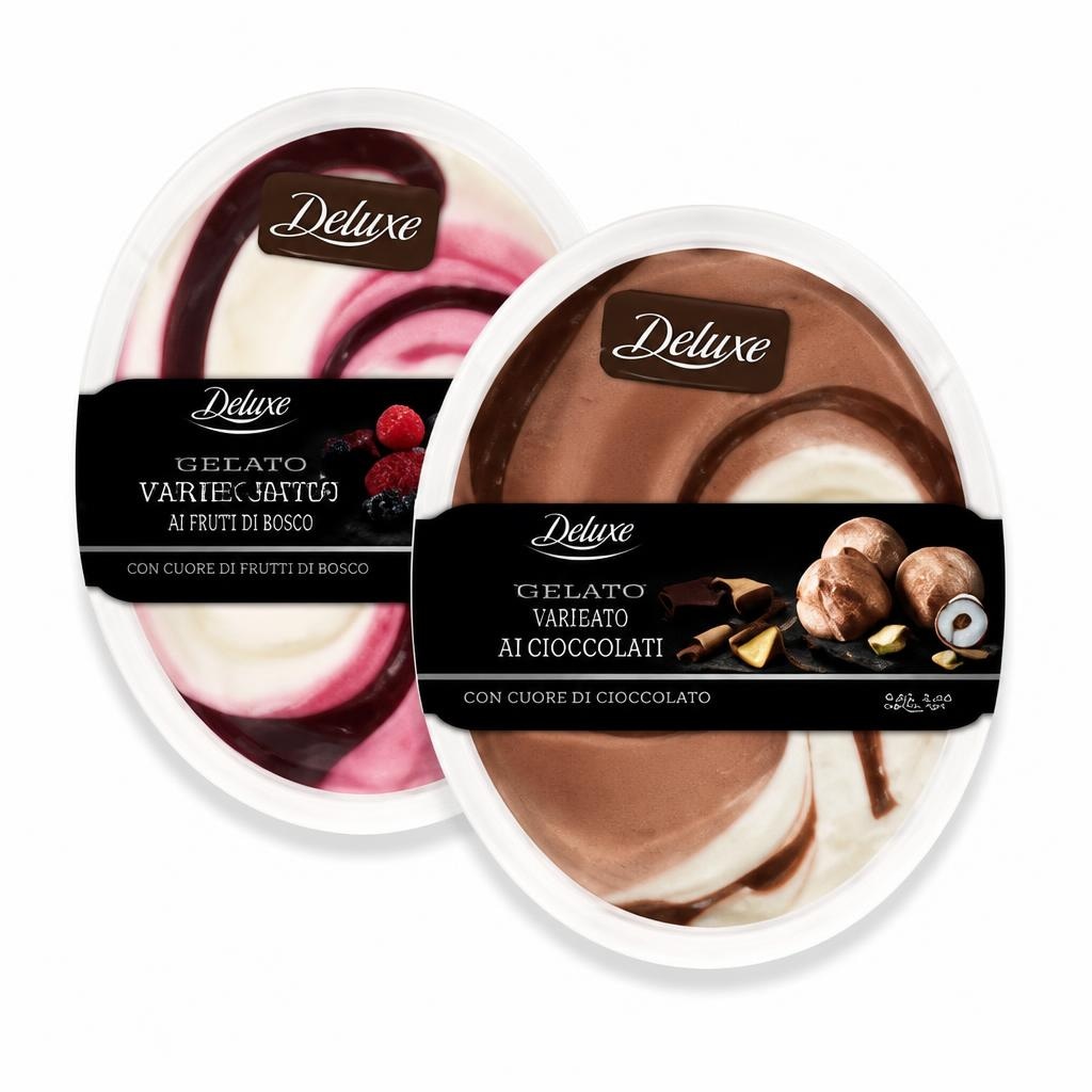 DELUXE Gelato variegato 650 g confezione - Offerta nel negozio Lidl