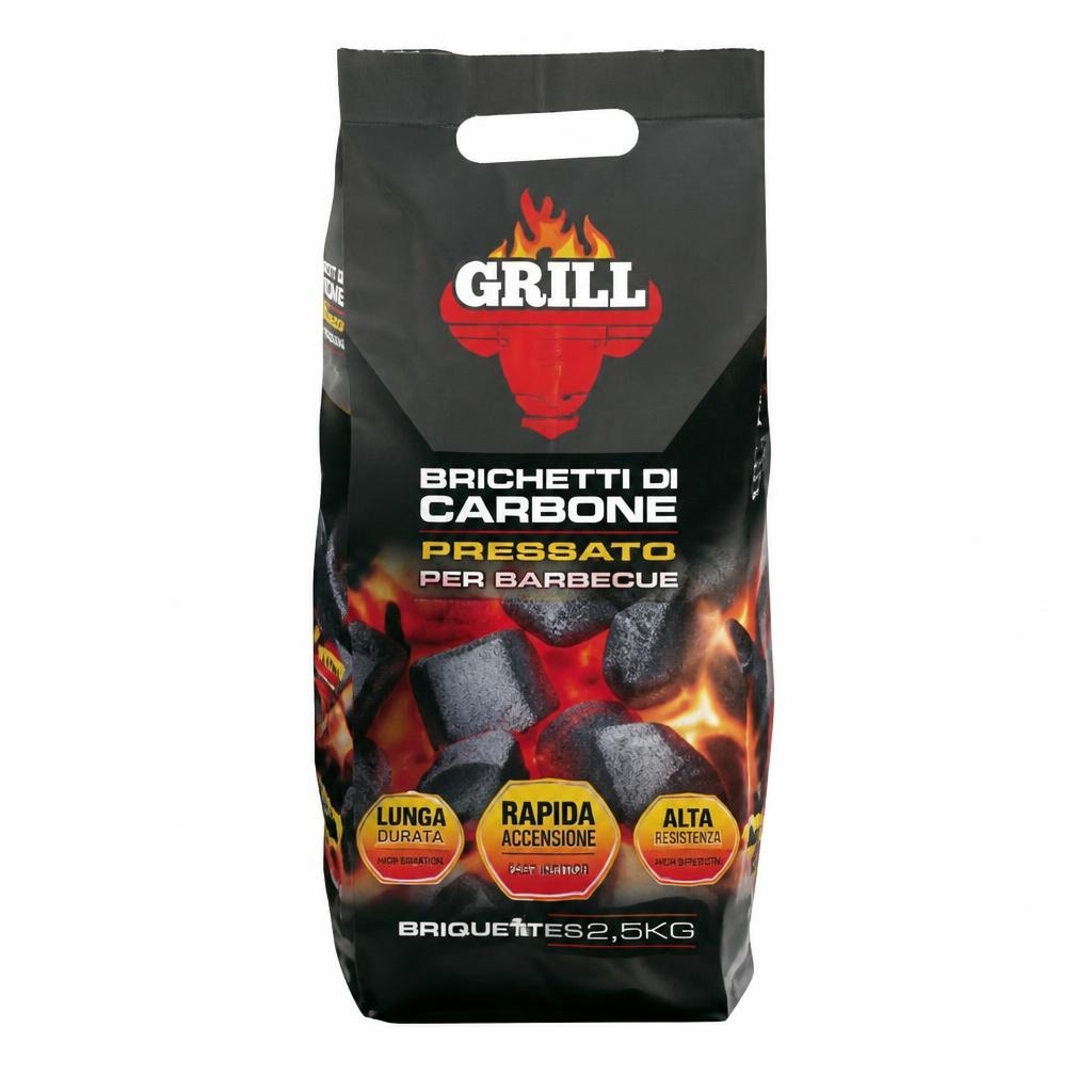 Brichetti di Carbone Pressato confezione da 4 kg Grill in offerta da Carrefour