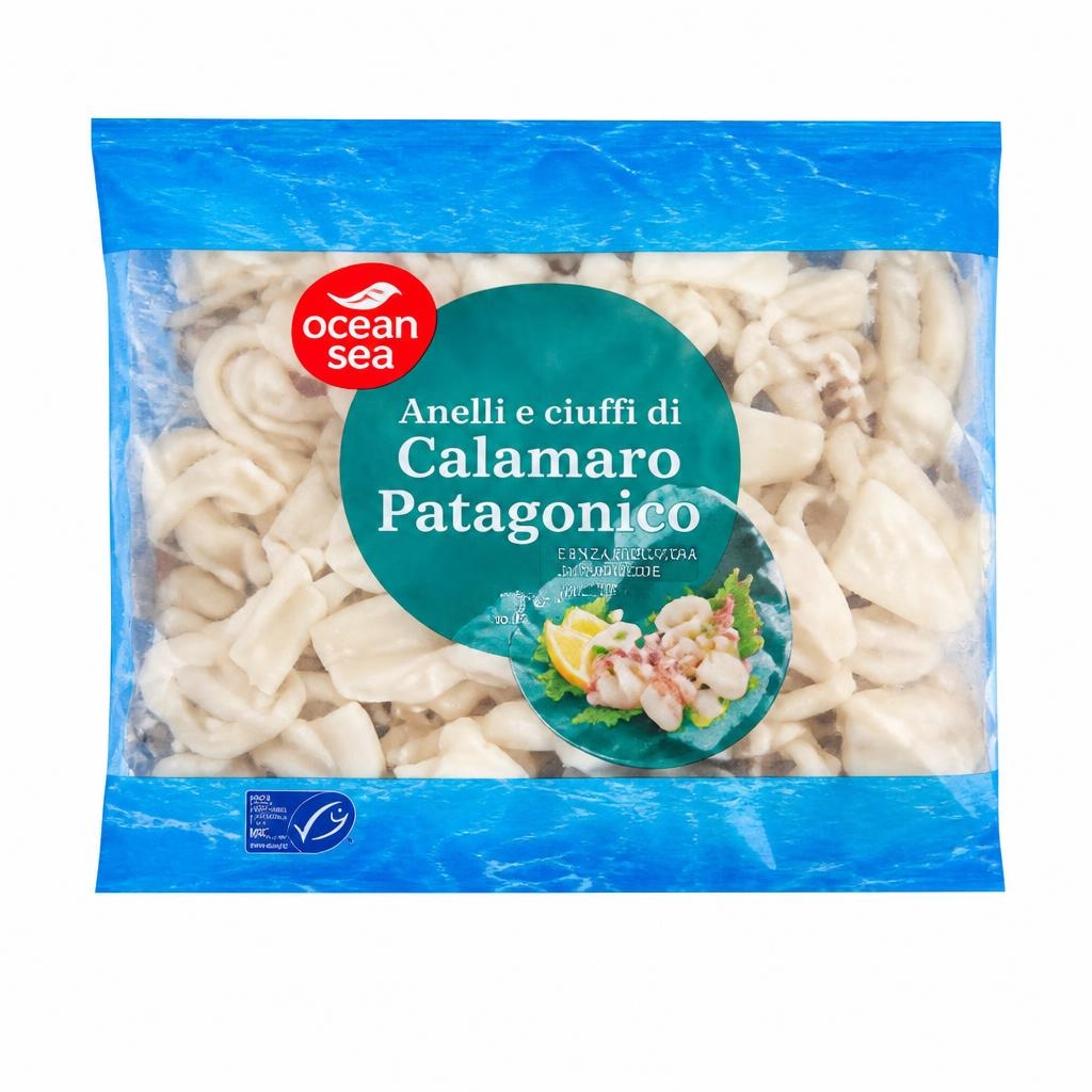 Anelli e ciuffi di calamaro Patagonico 400 g confezione Ocean Sea in offerta da Lidl