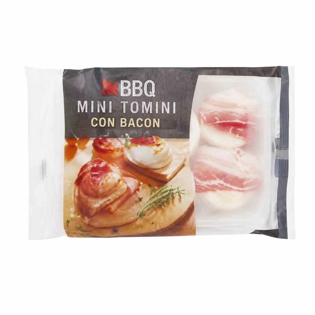 BBQ mini tomini con bacon 195 g in offerta da ALDI