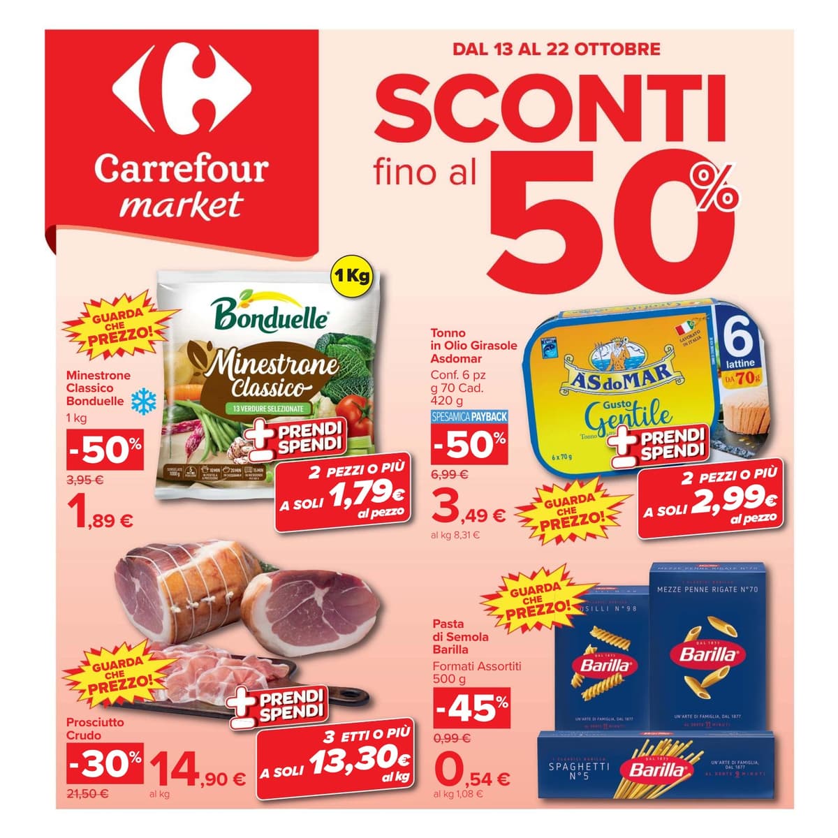 Carrefour katalog Sconti fino al 50% (market), 13/10/2026 – 22/10/2026