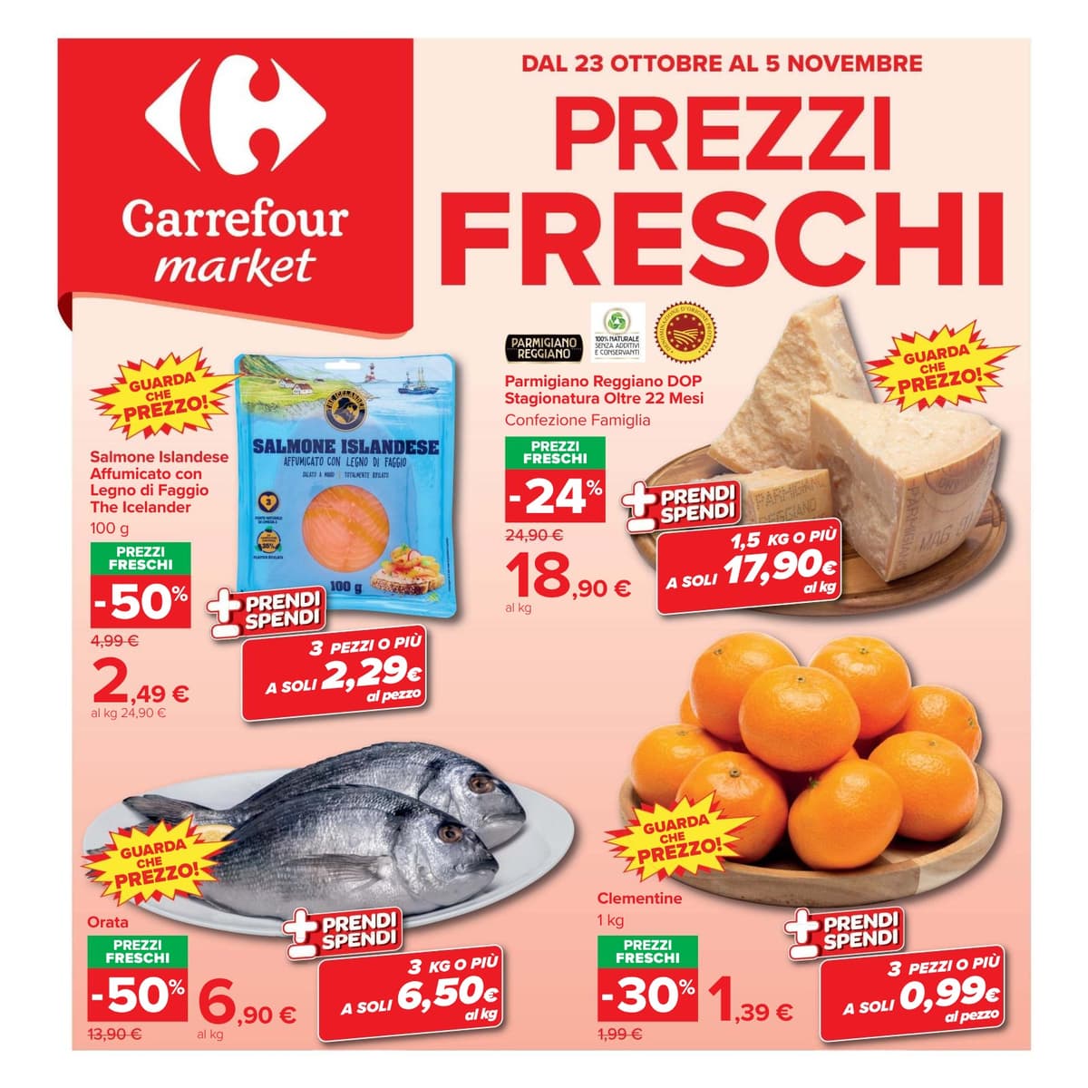 Carrefour katalog Prezzi Freschi, 23/10/2026 – 05/11/2026