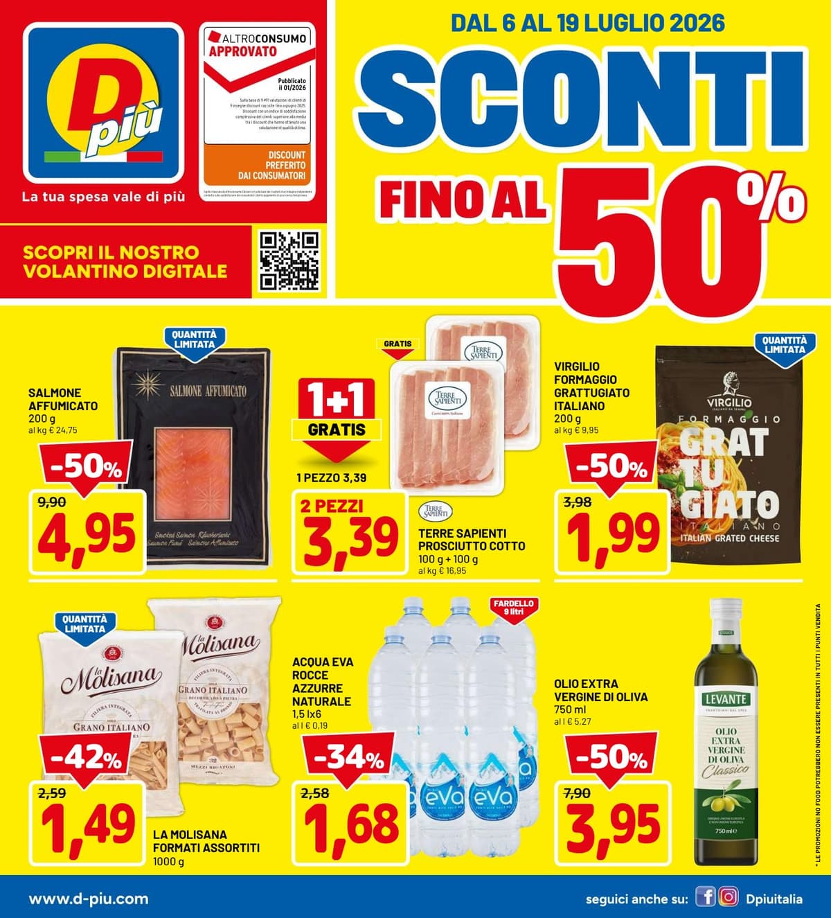 Volantino Dpiù del 06/07/2026 - Sconti Fino Al 50%