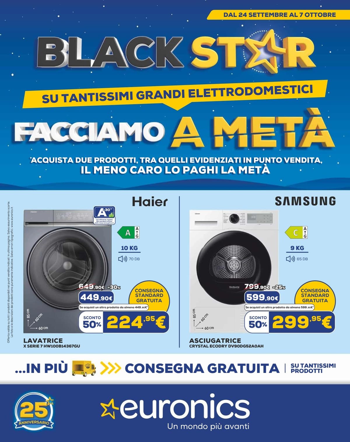 Euronics katalog Facciamo A Metà, 24/09/2026 – 07/10/2026