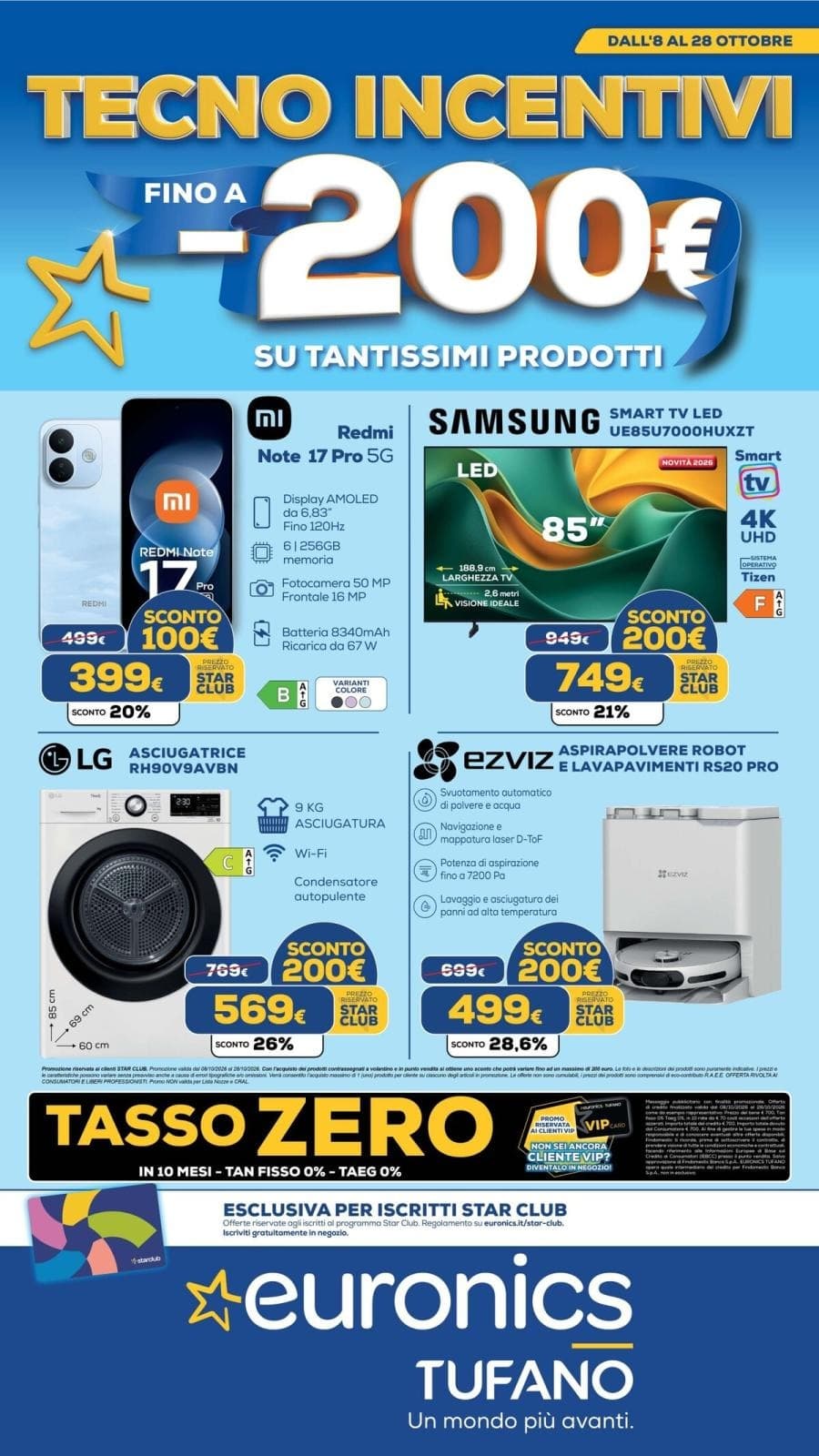 Euronics katalog Tecno incentivi (Tufano), 08/10/2026 – 28/10/2026