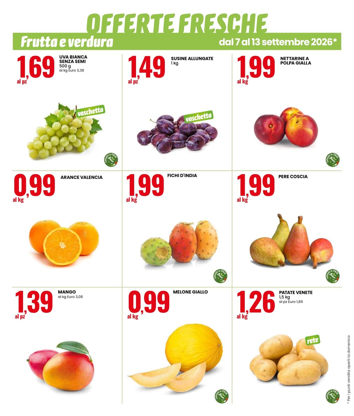 Eurospin katalog OFFERTE FRESCHE DELLA SETTIMANA, 07/09/2026 – 13/09/2026