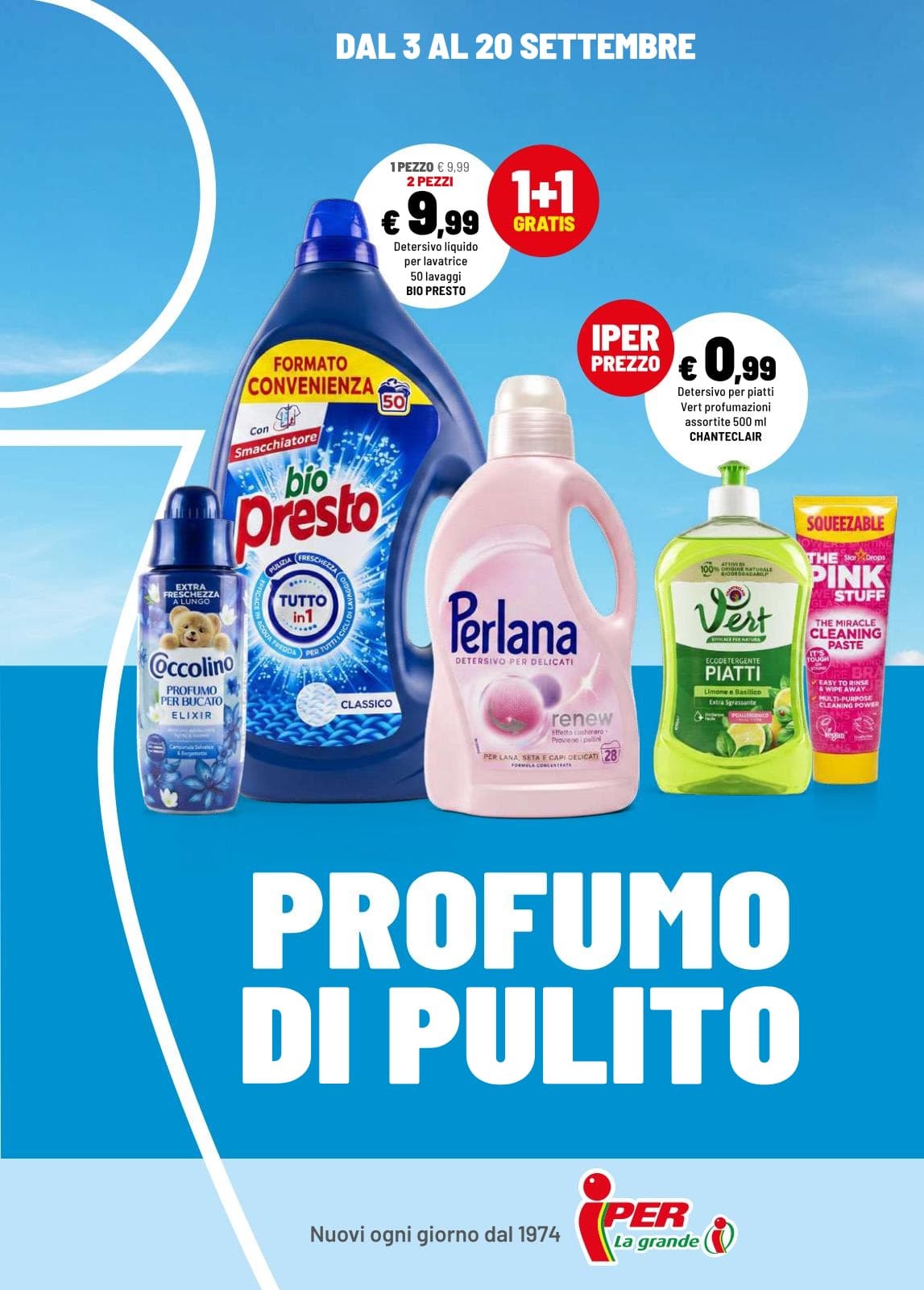 Iper La grande i katalog PROFUMO DI PULITO, 03/09/2026 – 20/09/2026