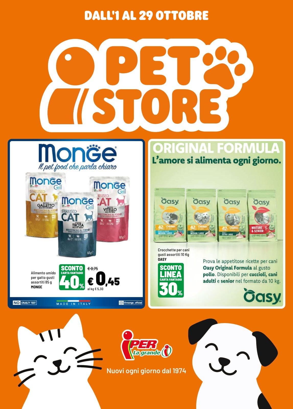 Iper La grande i katalog SPECIALE PET FOOD, 01/10/2026 – 29/10/2026