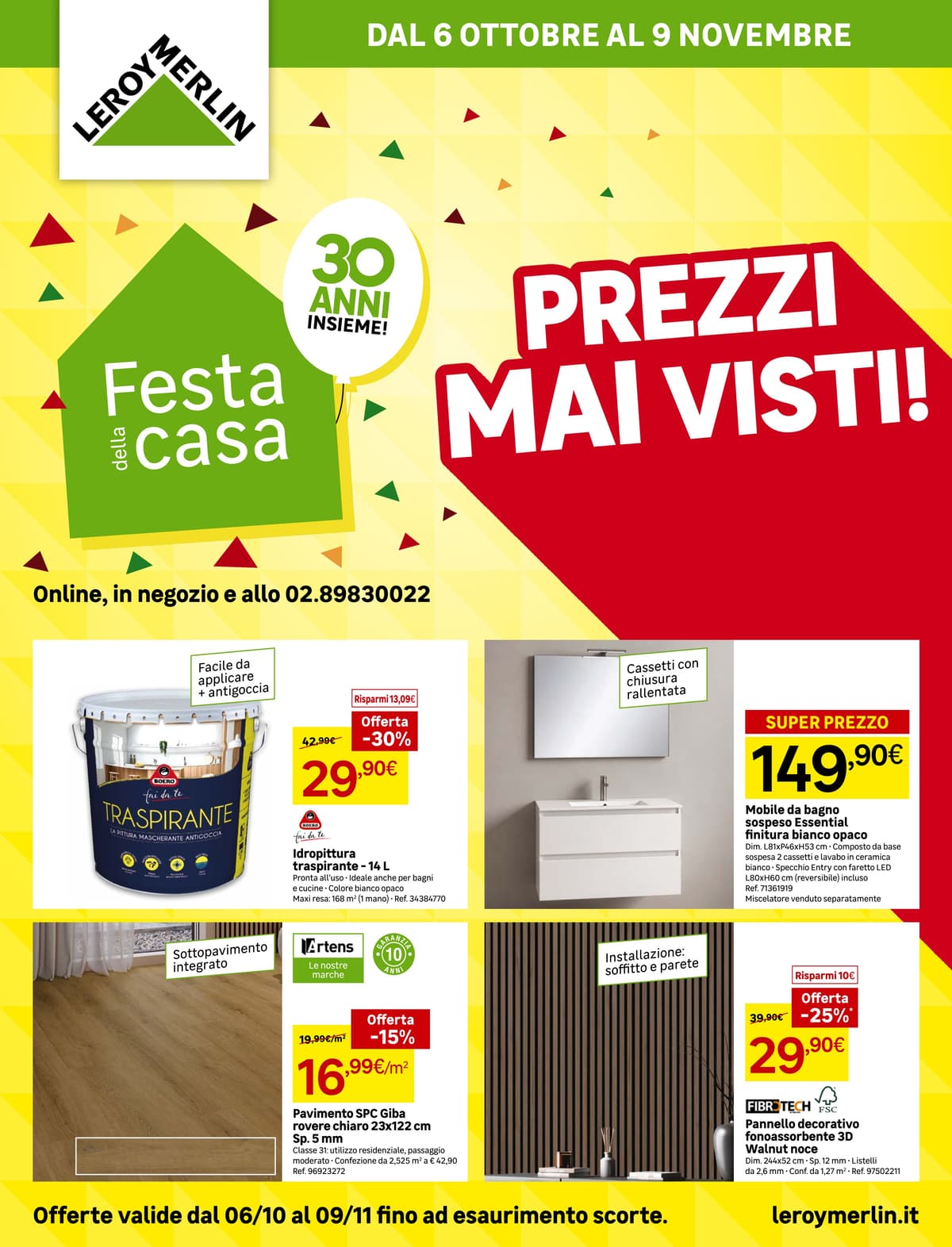 Leroy Merlin katalog Festa della casa, 06/10/2026 – 09/11/2026