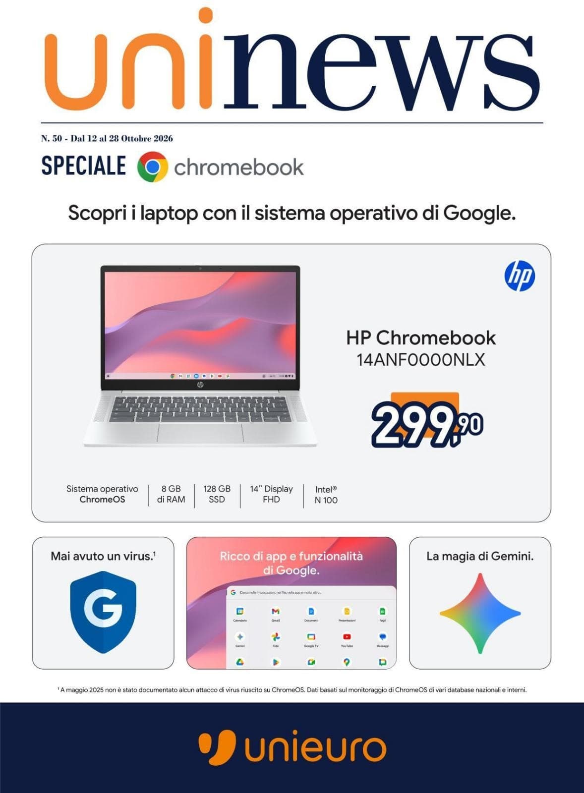 Unieuro katalog Chromebook, 12/10/2026 – 28/10/2026