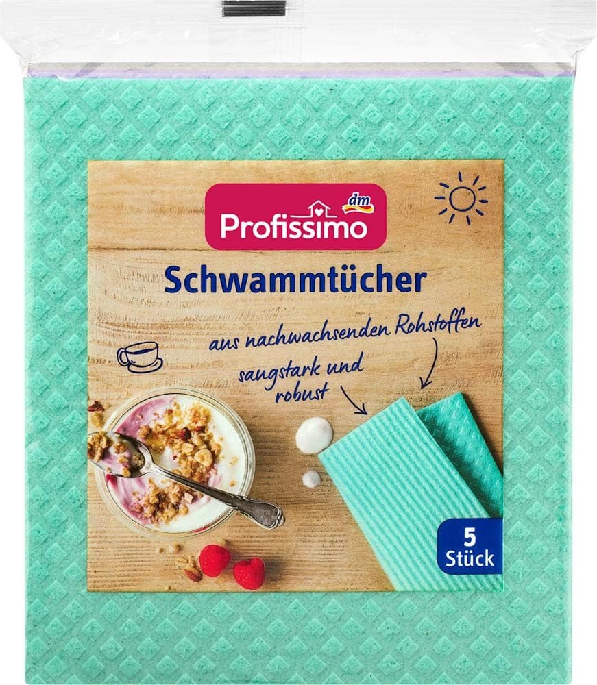 Profissimo panni spugna, 5 pezzi – Dm