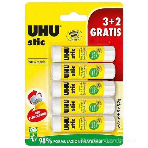 UHU colla stick 5 pezzi in offerta da Risparmio Casa
