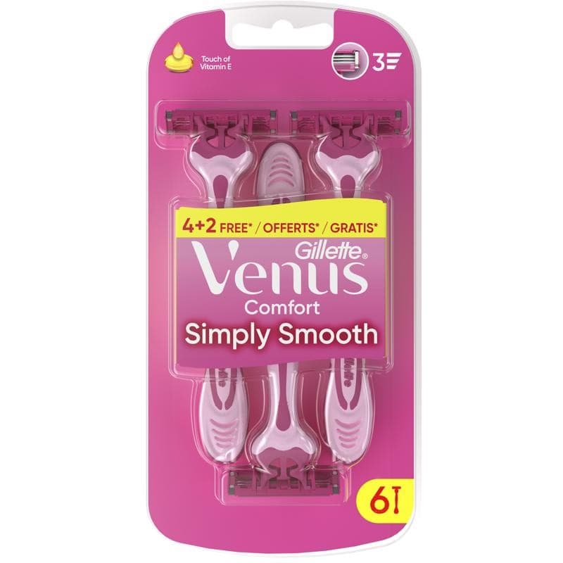 Venus Simply rasoi usa e getta 4+2 pz in offerta da Carrefour