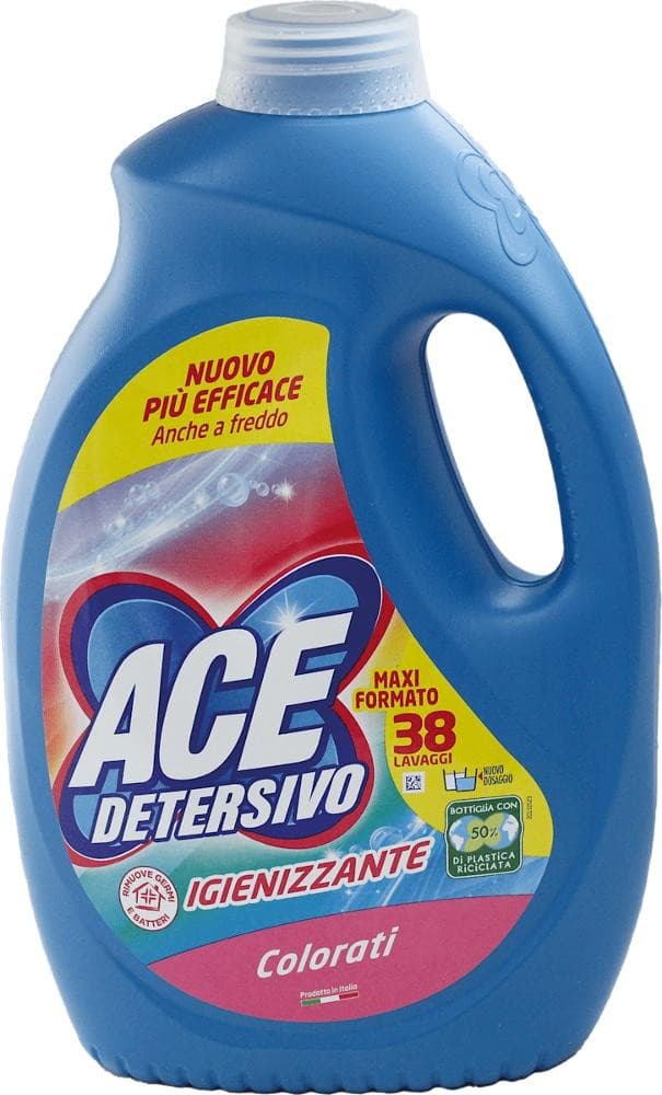 Detersivo liquido lavatrice Ace o Candeggina Gentile, 1,9 l – Carrefour