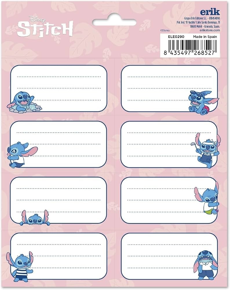 Set per creare etichette personalizzate Disney Stitch in offerta da Coop