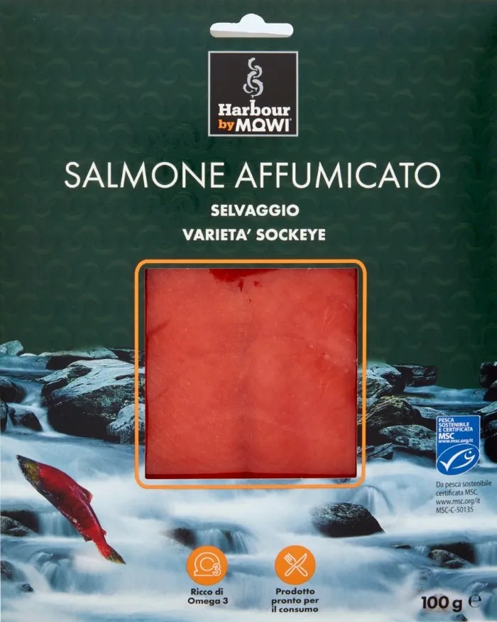 Salmone Norvegese affumicato Mowi 100 g - Offerta nel negozio Iper La grande i
