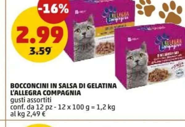 Crocchette con carne, cereali e verdure, 5 kg L'Allegra Compagnia – Penny