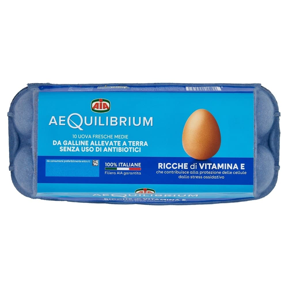AIA uova medie terra Vitamina E 10 pezzi in offerta da Panorama