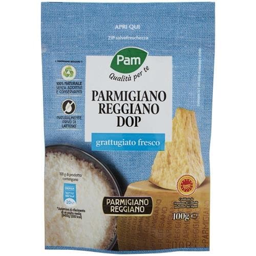 Parmigiano Reggiano DOP grattugiato, 100 g – Panorama