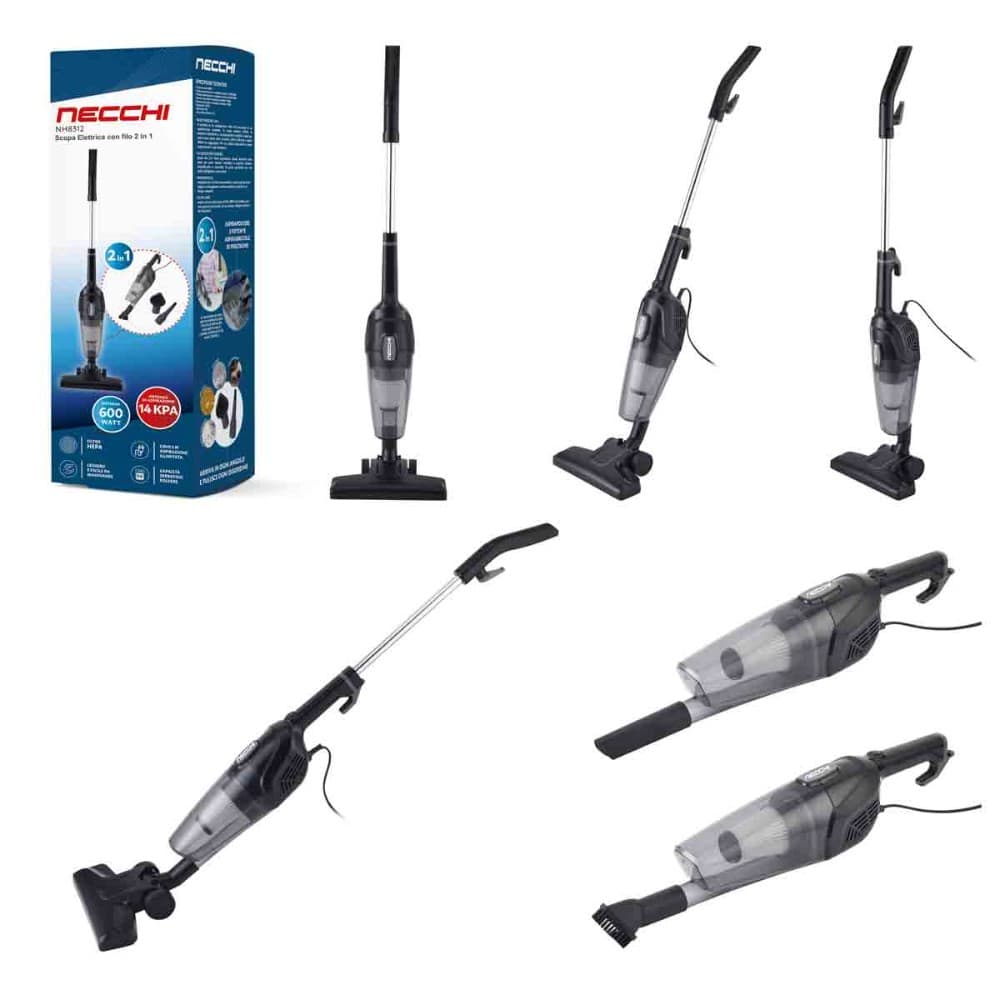Scopa Elettrica 2in1 con Filo Necchi NHB 312 in offerta da Risparmio Casa