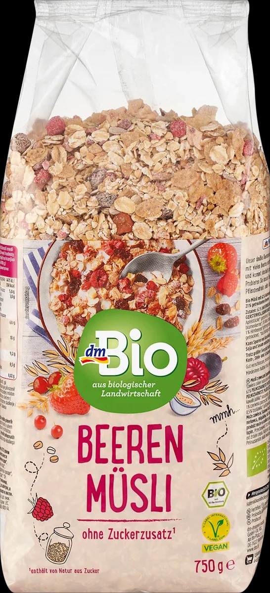 dmBio Muesli con bacche 750 g - Offerta nel negozio Dm