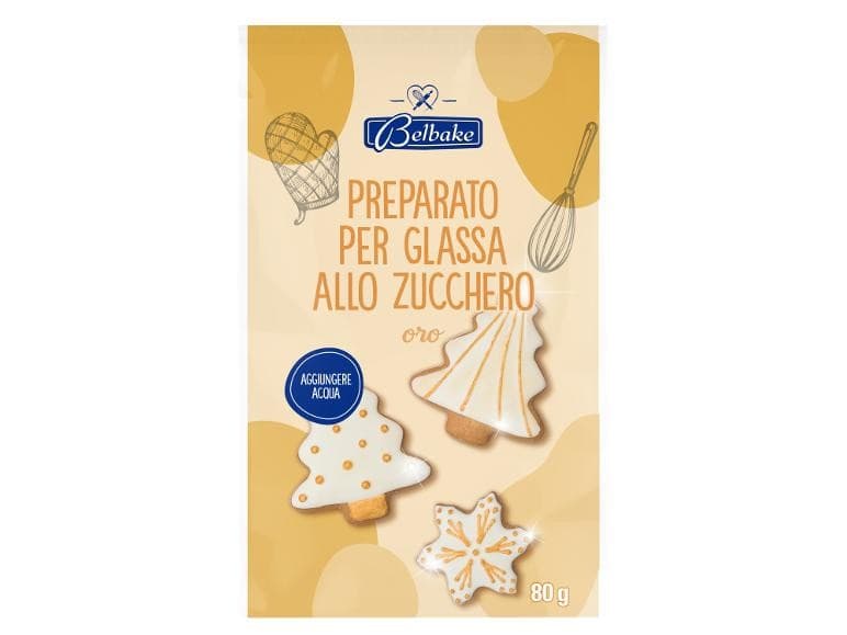 Preparato per glassa allo zucchero, 80 g confezione Belbake – Lidl