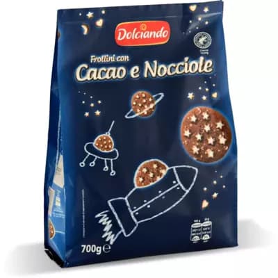 Frollini con cacao e nocciole, 700 g Dolciando – Eurospin