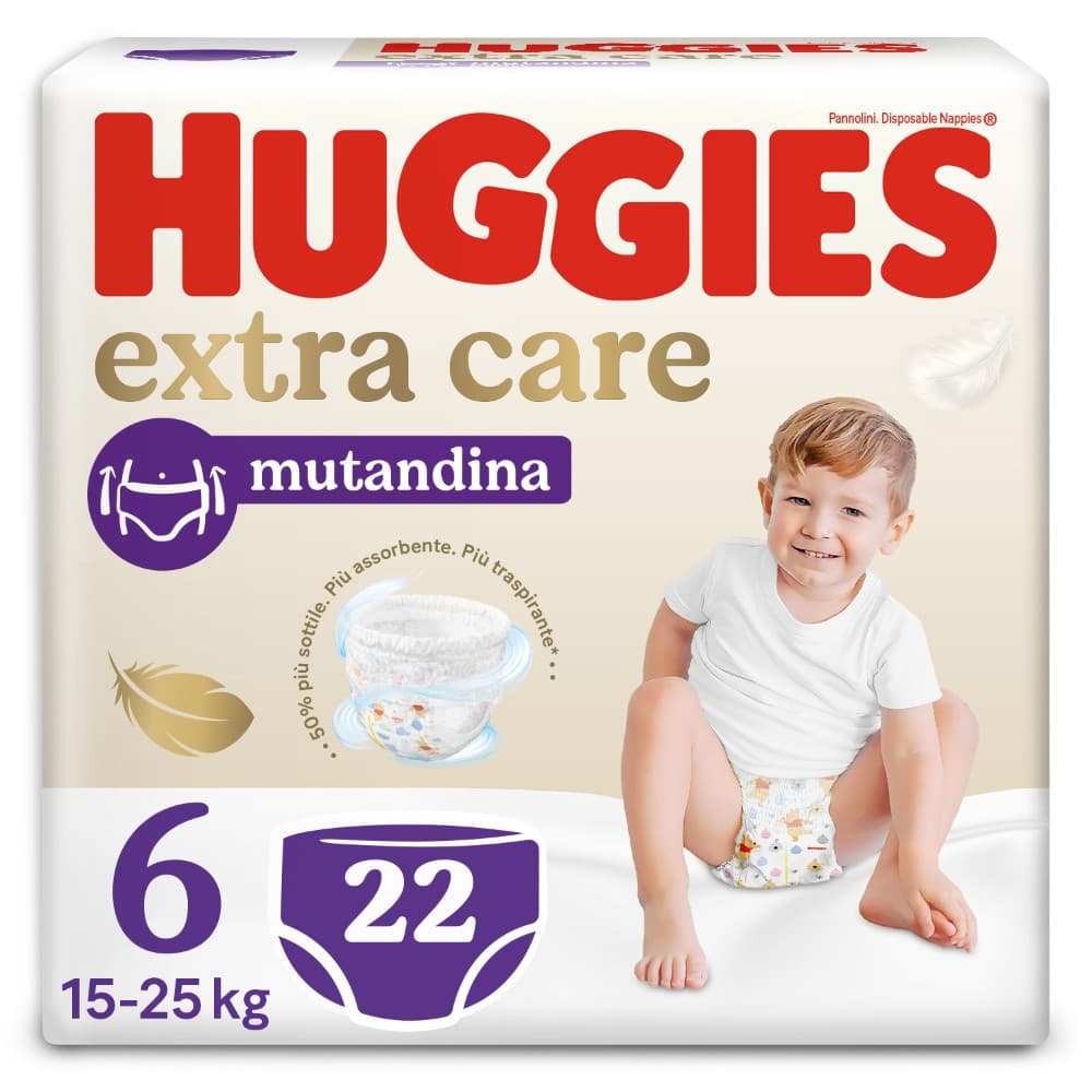 Huggies pannolini Extra Care, Mutandino o Unistar x96, x76, x66, x80, x68, x60, x156, x144, x126 in offerta da Iper La grande i