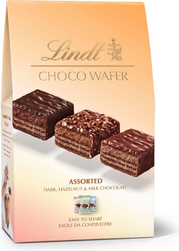Lindt choco wafer gusti assortiti, 130 g / 138 g – Iper La grande i