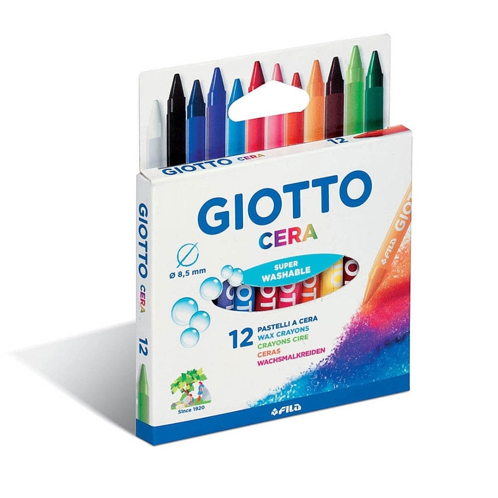 Pastelli a cera Giotto 12 pezzi in offerta da Il Gigante