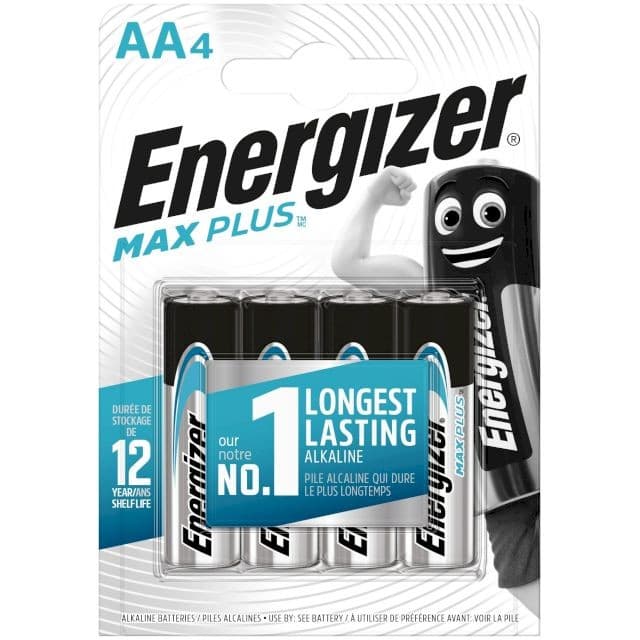 Pile alcaline Max Plus Energizer, 4 pezzi – Esselunga