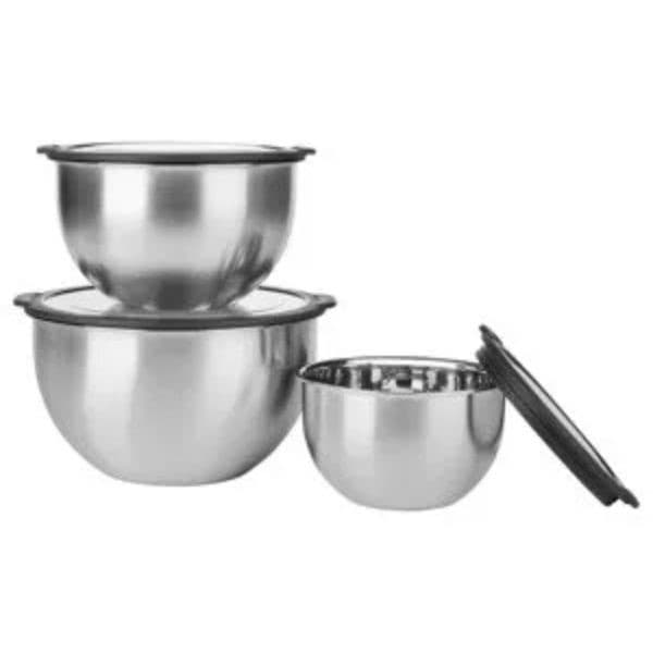 Set ciotole in acciaio con coperchio 2 o 3 pezzi SILVERCREST in offerta da Lidl