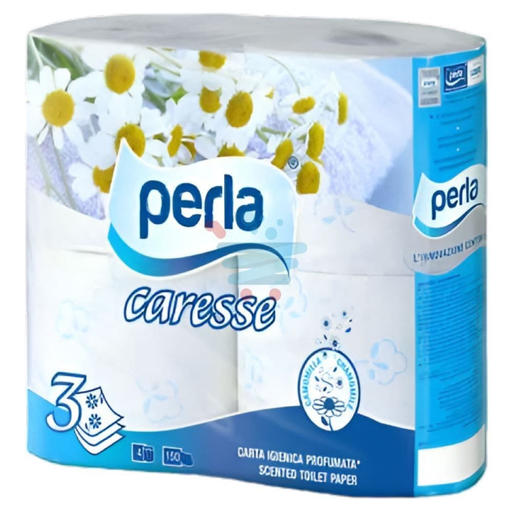 Perla caresse carta igienica, 4 rotoli – Tigota