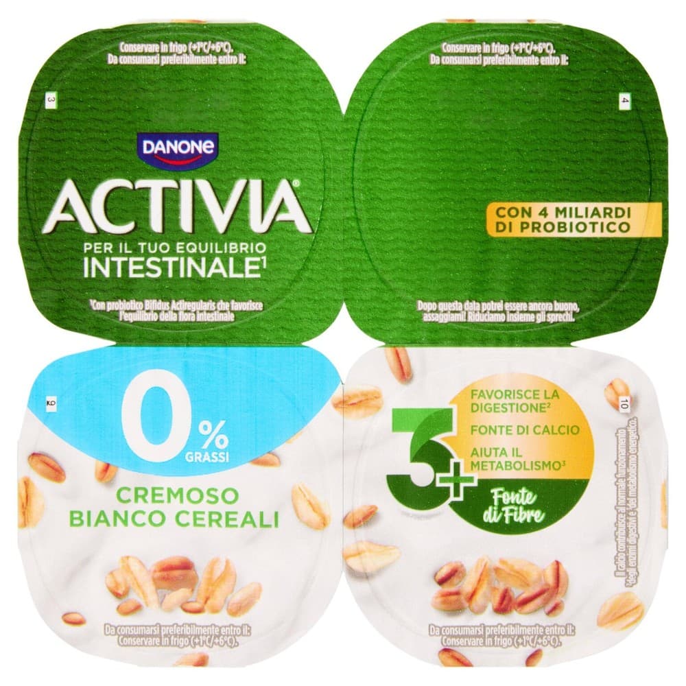 Yogurt intero o magro Activia Danone gusti assortiti 4x125 g in offerta da Il Gigante