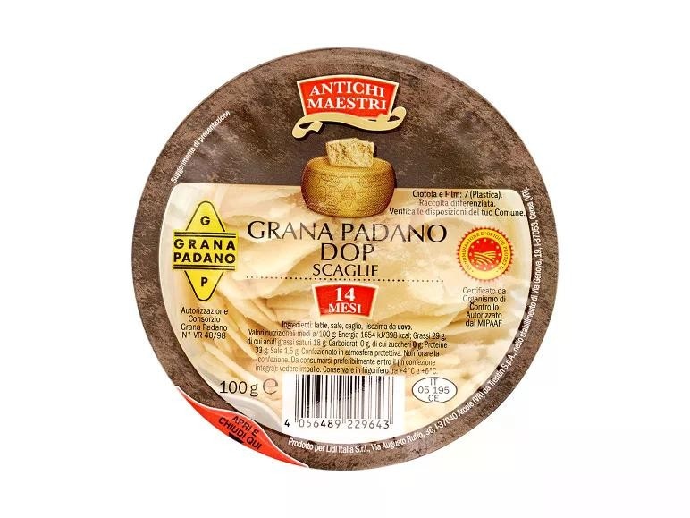 Grana padano 100 g confezione in offerta da Lidl