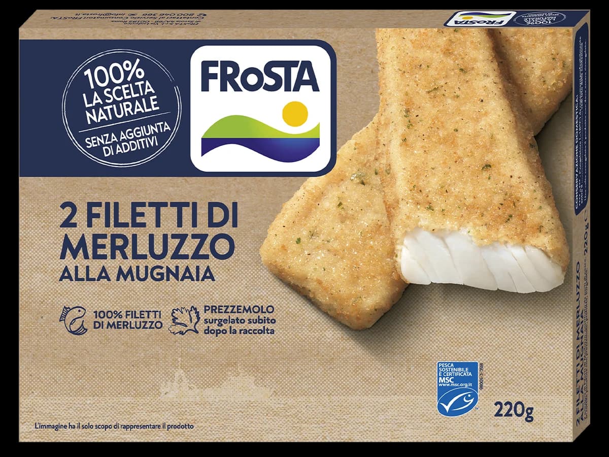 2 Filetti di merluzzo alla mugnaia, 220 g Frosta – Panorama