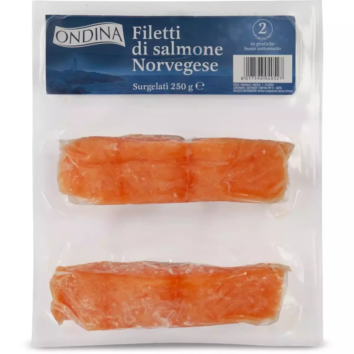 Filetti di salmone norvegese, 250 g Euro Spin Family – Eurospin