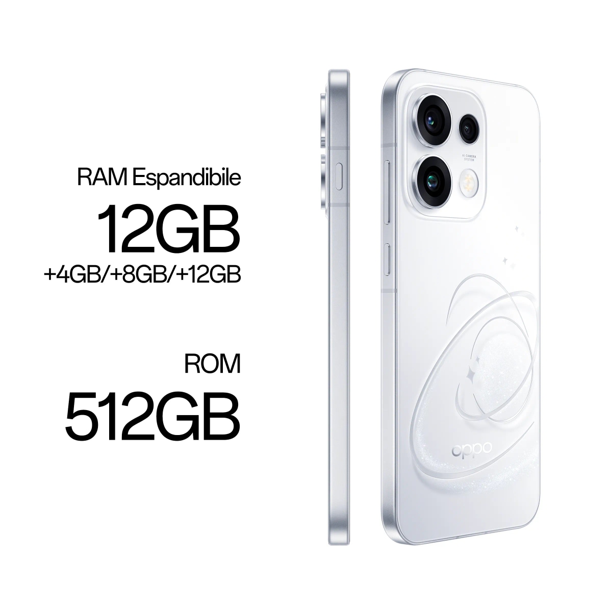 OPPO Reno16 Pro 5G 24GB(12+12) RAM espandibile 512GB ROM in offerta da Unieuro