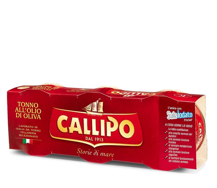 Tonno all'olio di oliva Callipo conf 8 pezzi da 70 g cad 560 g in offerta da Carrefour