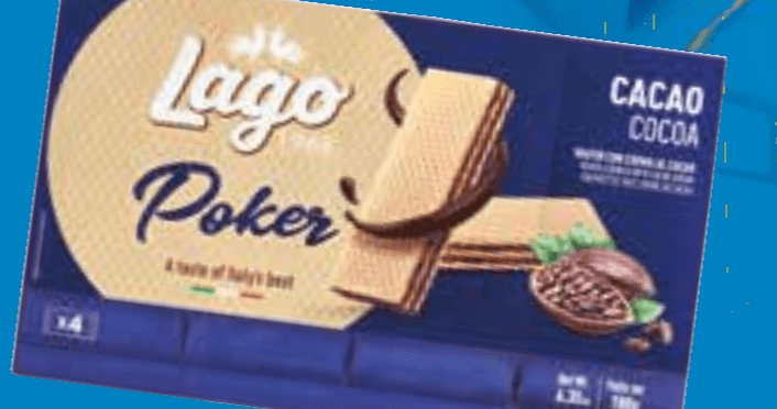 Wafer Poker 180 g LAGO in offerta da Il Gigante