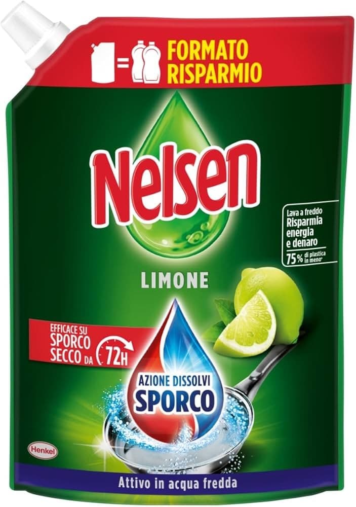 Detergente per piatti a mano Limone Nelsen, L 2,7 – Bennet