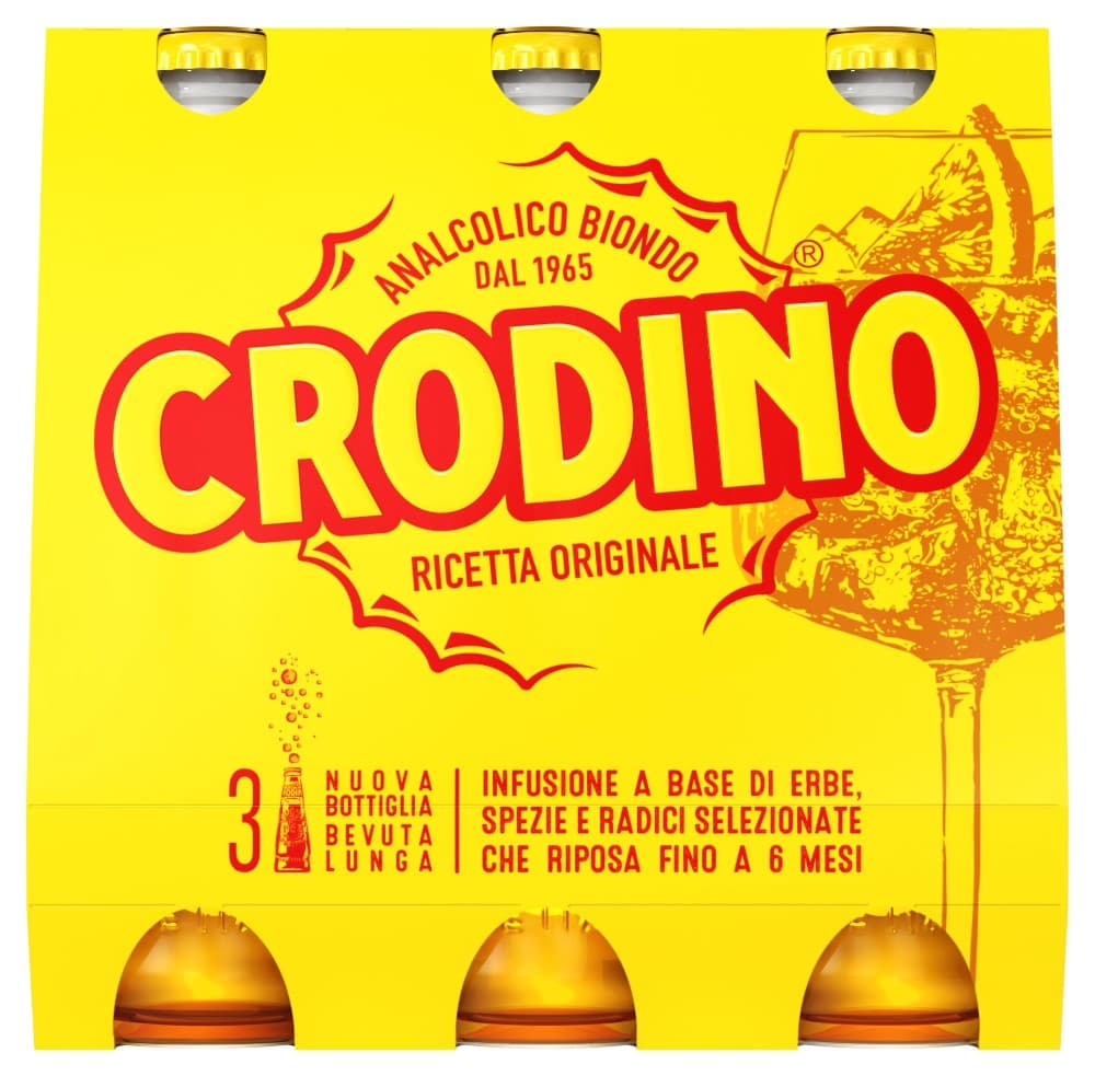 Crodino aperitivo analcolico biondo, 17,5 cl x3 – Iper La grande i