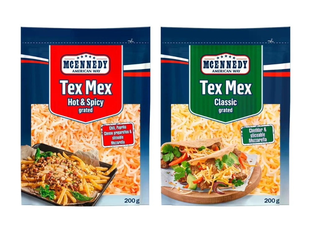Mcennedy Formaggio grattugiato Tex Mex 200 g confezione - Offerta nel negozio Lidl