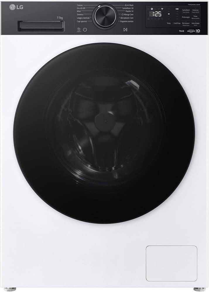 Lavatrice F4NX5011TKC 11 kg LG in offerta da Unieuro