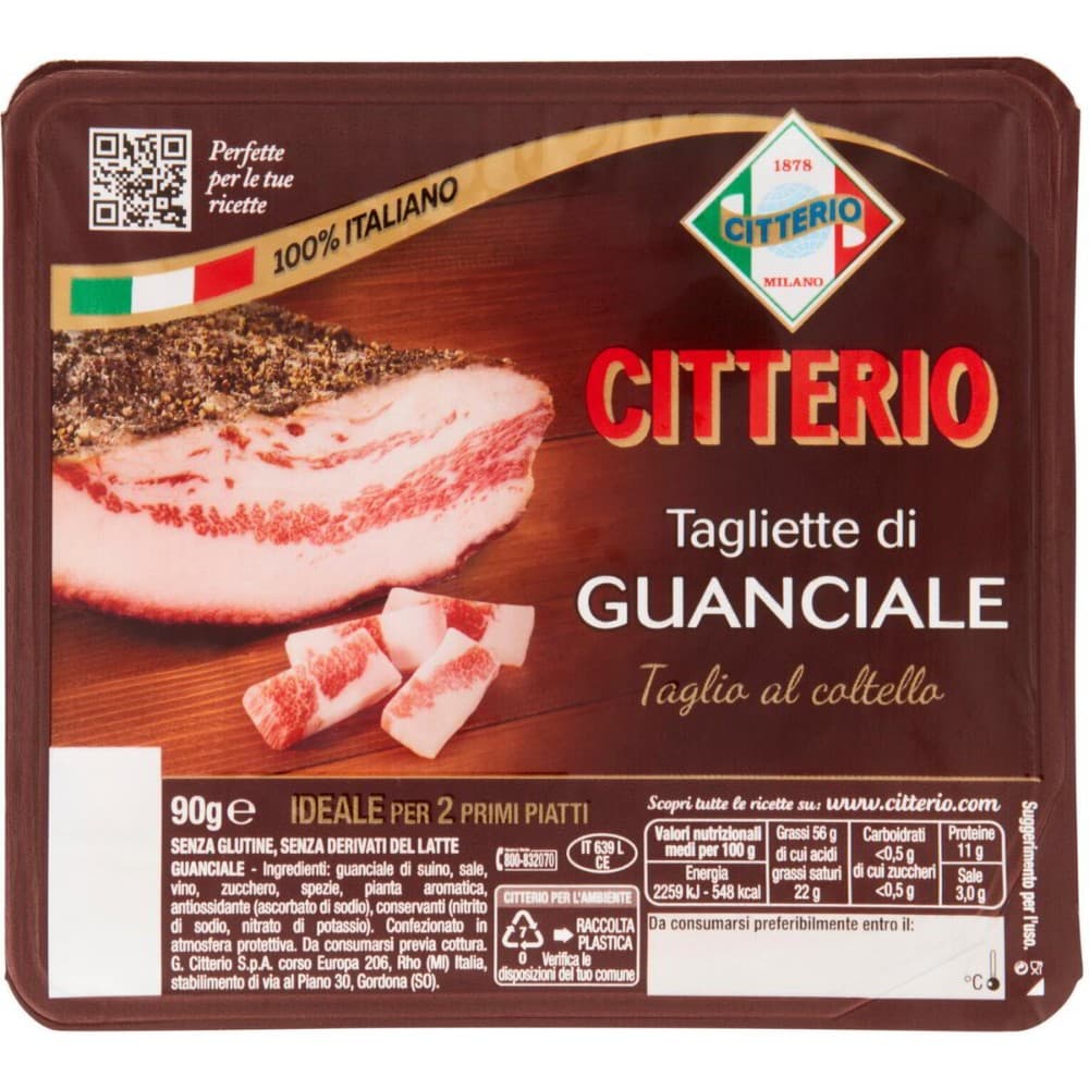 Tagliette di guanciale Citterio 90 g in offerta da Carrefour