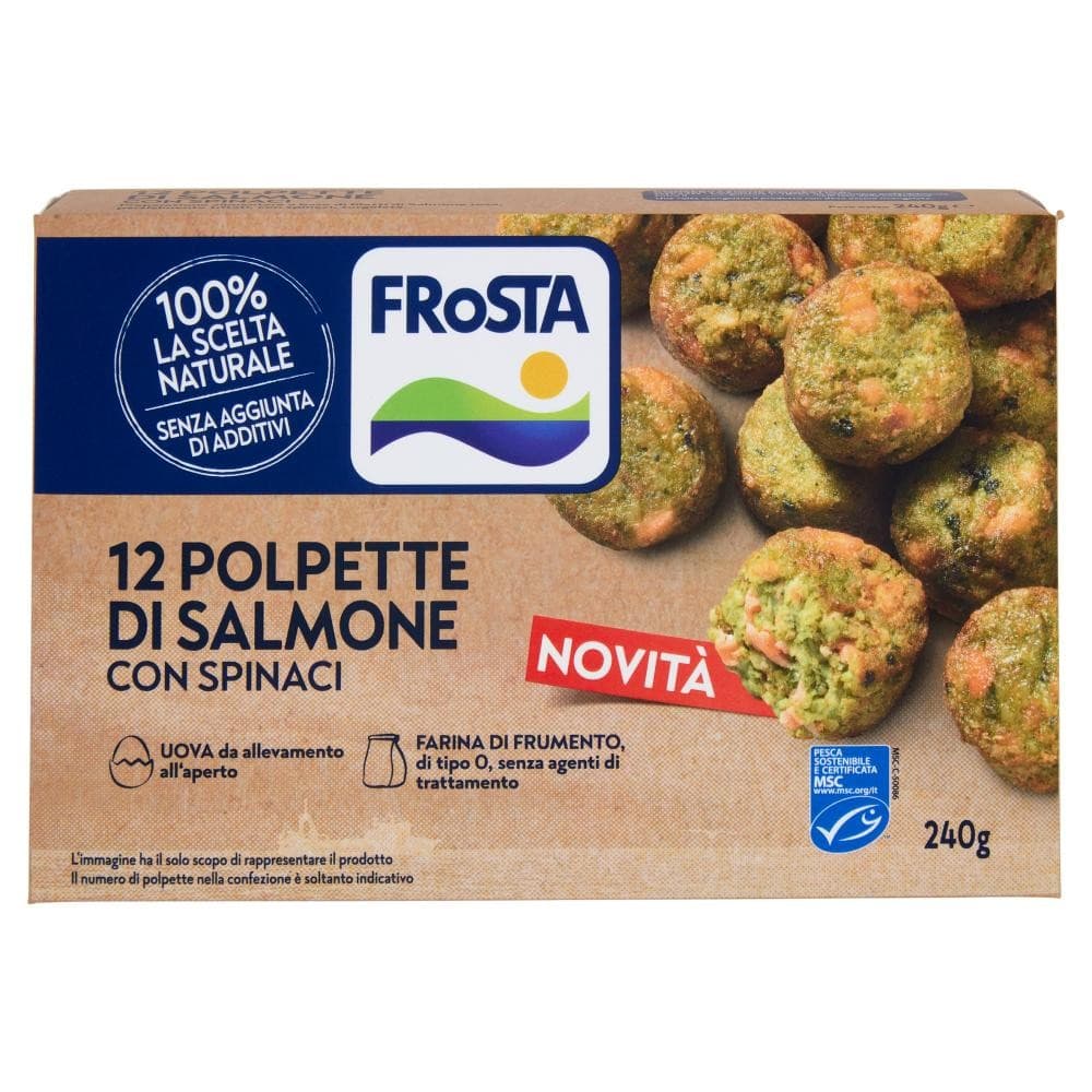 12 Polpette di salmone con spinaci, 240 g Frosta – Panorama
