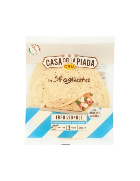 Piada La Sfogliata Extrasottile Casa Della Piada 3 pezzi, 390 g in offerta da Coop